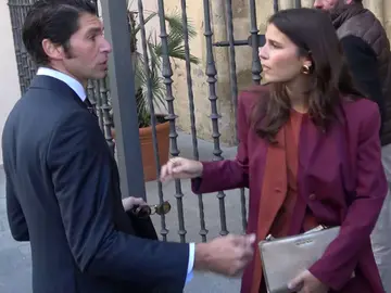 Cayetano Rivera y Tana Rivera, en el bautizo de Nicolás Cayetano Rivera y Tana Rivera, en el bautizo de Nicolás