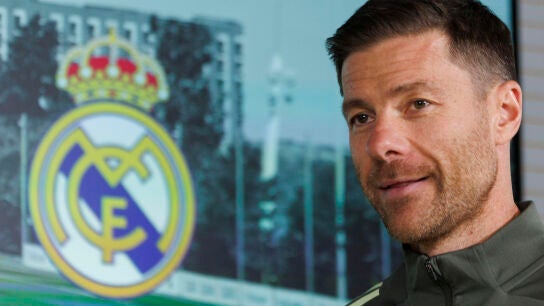 Xabi Alonso en la Ciudad Deportiva de Valdebebas