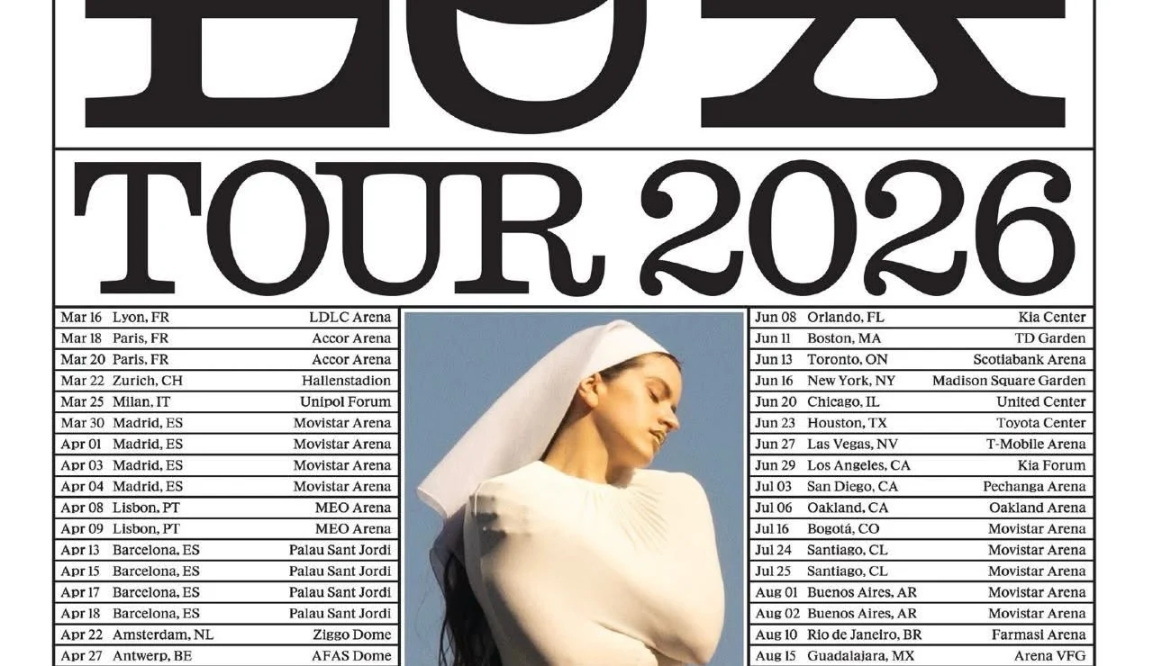 Cartel de la gira Lux de Rosalía