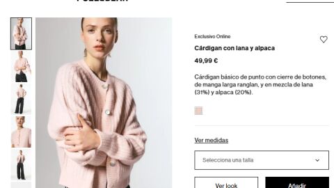 Cárdigan con lana y alpaca