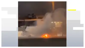 Incendio avión Brasil Incendio avión Brasil