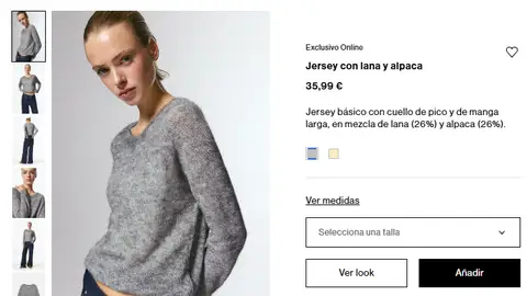 Jersey con lana y alpaca Jersey con lana y alpaca