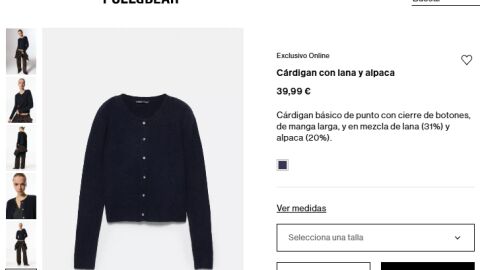Cárdigan con lana y alpaca