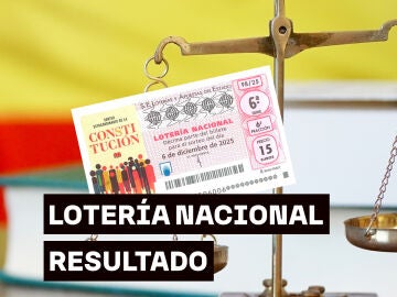 Comprobar resultados del sorteo extraordinario del Día de la Constitución de la Lotería Nacional del sábado 6 de diciembre Comprobar resultados del sorteo extraordinario del Día de la Constitución de la Lotería Nacional del sábado 6 de diciembre