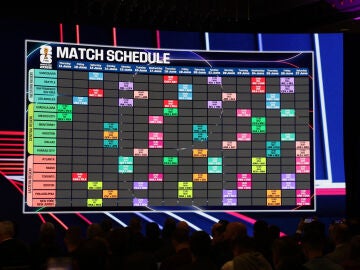 Imagen del calendario oficial del Mundial 2026