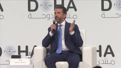Trump Jr. insinúa que su padre podría "desentenderse de Ucrania" y carga contra la Unión Europea Trump Jr. insinúa que su padre podría "desentenderse de Ucrania" y carga contra la Unión Europea