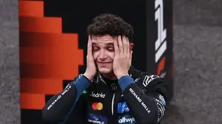 Lando Norris, emocionado tras la carrera en Yas Marina Lando Norris, emocionado tras la carrera en Yas Marina