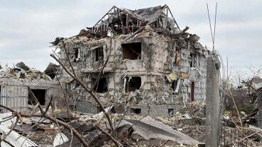 Imagen de un edificio en Ucrania