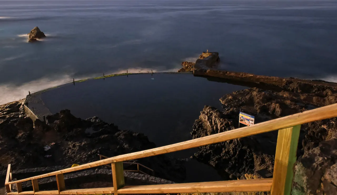 Piscina natural de Isla Cangrejo, en Los Gigantes (Tenerife)