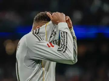 Kylian Mbappé, desesperado en el partido contra el Celta de Vigo Kylian Mbappé, desesperado en el partido contra el Celta de Vigo