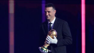 Lionel Scaloni durante el sorteo del Mundial 2026