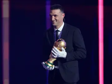 Lionel Scaloni durante el sorteo del Mundial 2026 Lionel Scaloni durante el sorteo del Mundial 2026