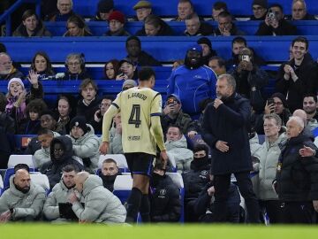 Araújo, tras ser expulsado en Stamford Bridge