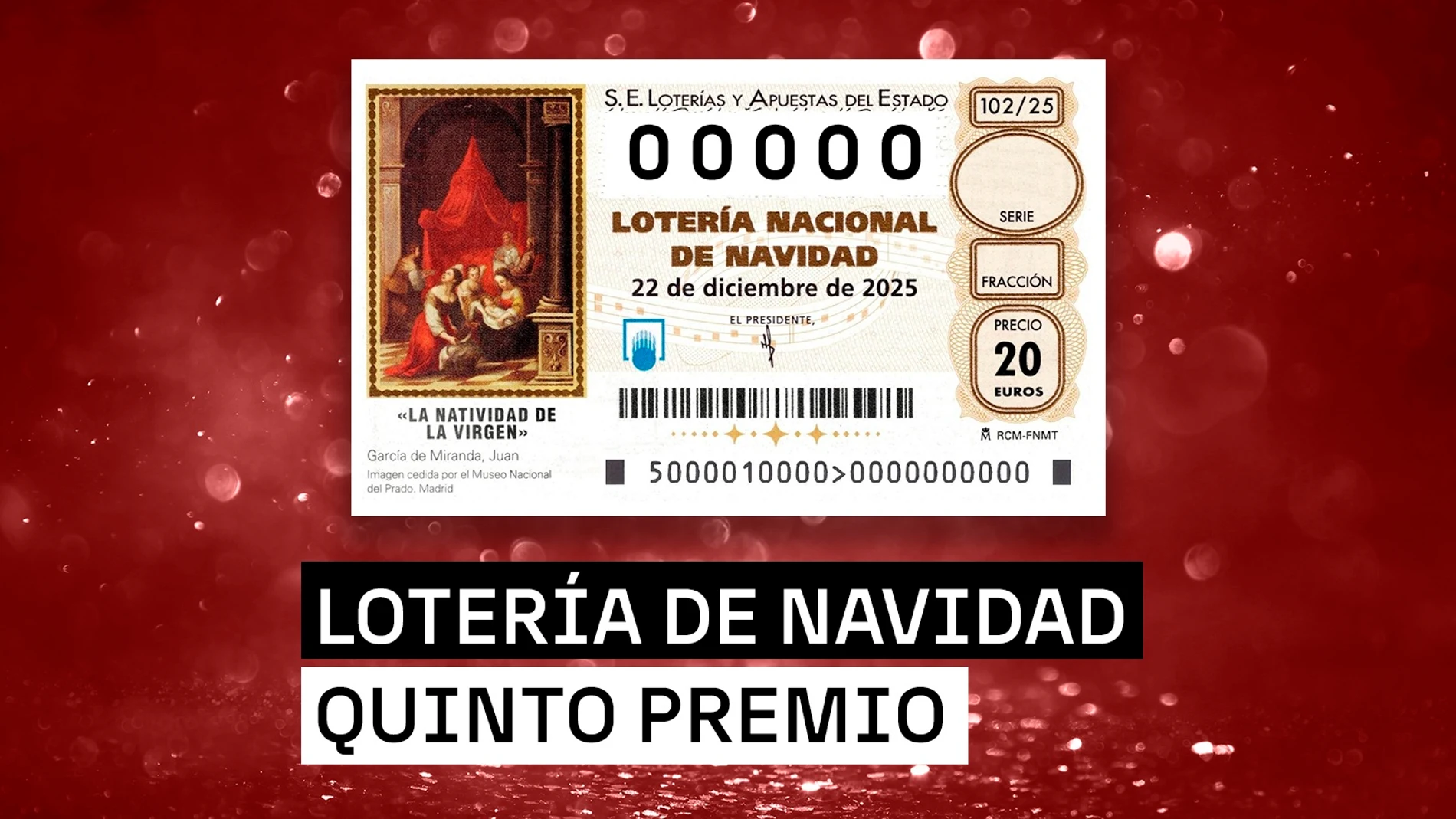 El séptimo quinto premio de la Lotería de Navidad 2025 El séptimo quinto premio de la Lotería de Navidad 2025