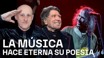 Imagen de Jorge Martínez, Joaquín Sabina y Robe Iniesta Imagen de Jorge Martínez, Joaquín Sabina y Robe Iniesta
