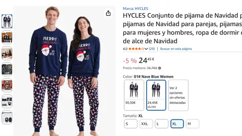 Pijama de Papá Noel Pijama de Papá Noel