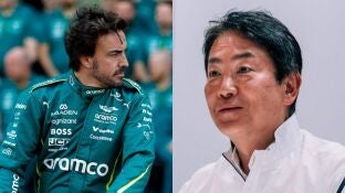 Fernando Alonso y Koji Watanabe