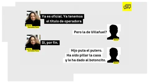 El mensaje entre Leonor y Natan sobre Ábalos: "Hijo puta el putero. Ha sido pillar la casa y le ha dado al botoncito" Antena3 Noticias