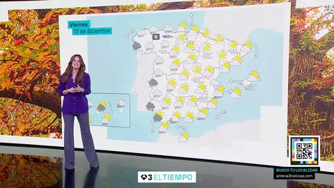 Mercedes Martín y la previsión del viernes 12 de diciembre Mercedes Martín: "Llega Emilia, una nueva borrasca de gran impacto"
