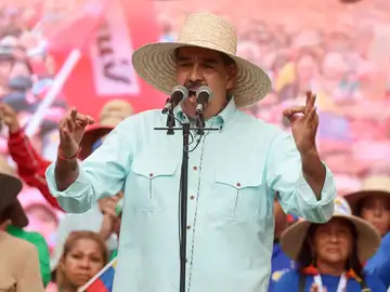 El presidente de Venezuela, Nicolás Maduro, pronuncia un discurso durante una marcha este miércoles, en Caracas El presidente de Venezuela, Nicolás Maduro, pronuncia un discurso durante una marcha este miércoles, en Caracas