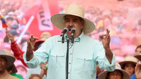 El presidente de Venezuela, Nicolás Maduro, pronuncia un discurso durante una marcha este miércoles, en Caracas El presidente de Venezuela, Nicolás Maduro, pronuncia un discurso durante una marcha este miércoles, en Caracas