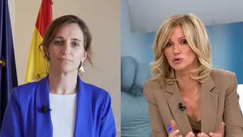 Mónica García en Espejo Público. Mónica García en Espejo Público.