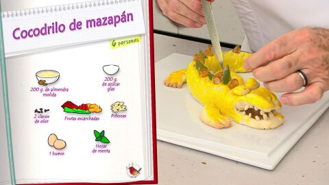 Ingredientes Cocodrilo de mazapán