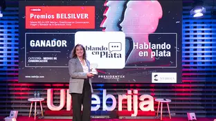 Raquel del Castillo recoge el Premio BELSILVER para 'Hablando en Plata' Raquel del Castillo recoge el Premio BELSILVER para 'Hablando en Plata'