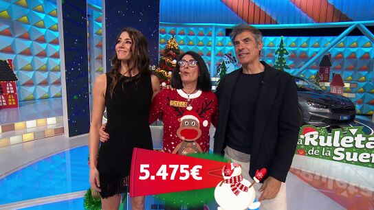Stela se lleva 5.475 euros y un superregalo navide&ntilde;o en La ruleta de la suerte
