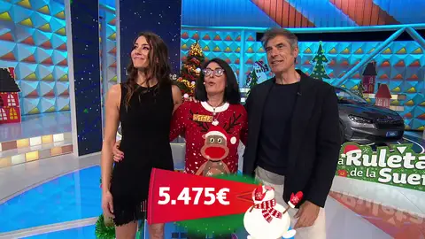 Stela se lleva 5.475 euros y un superregalo navideño en La ruleta de la suerte Stela se lleva 5.475 euros y un superregalo navideño en La ruleta de la suerte