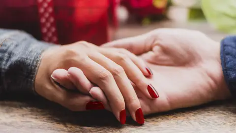 Manicura roja Manicura roja