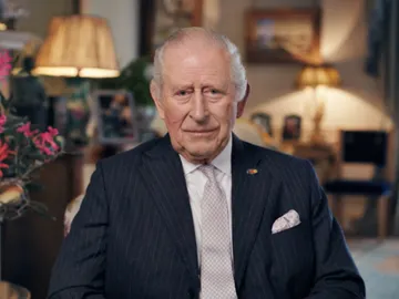 Carlos III en un discurso televisado Carlos III en un discurso televisado