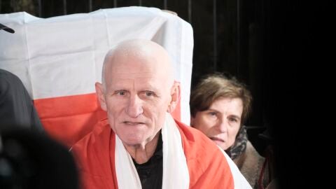 Imagen del activista bielorruso, Ales Biliastski, premio Nobel de la Paz 