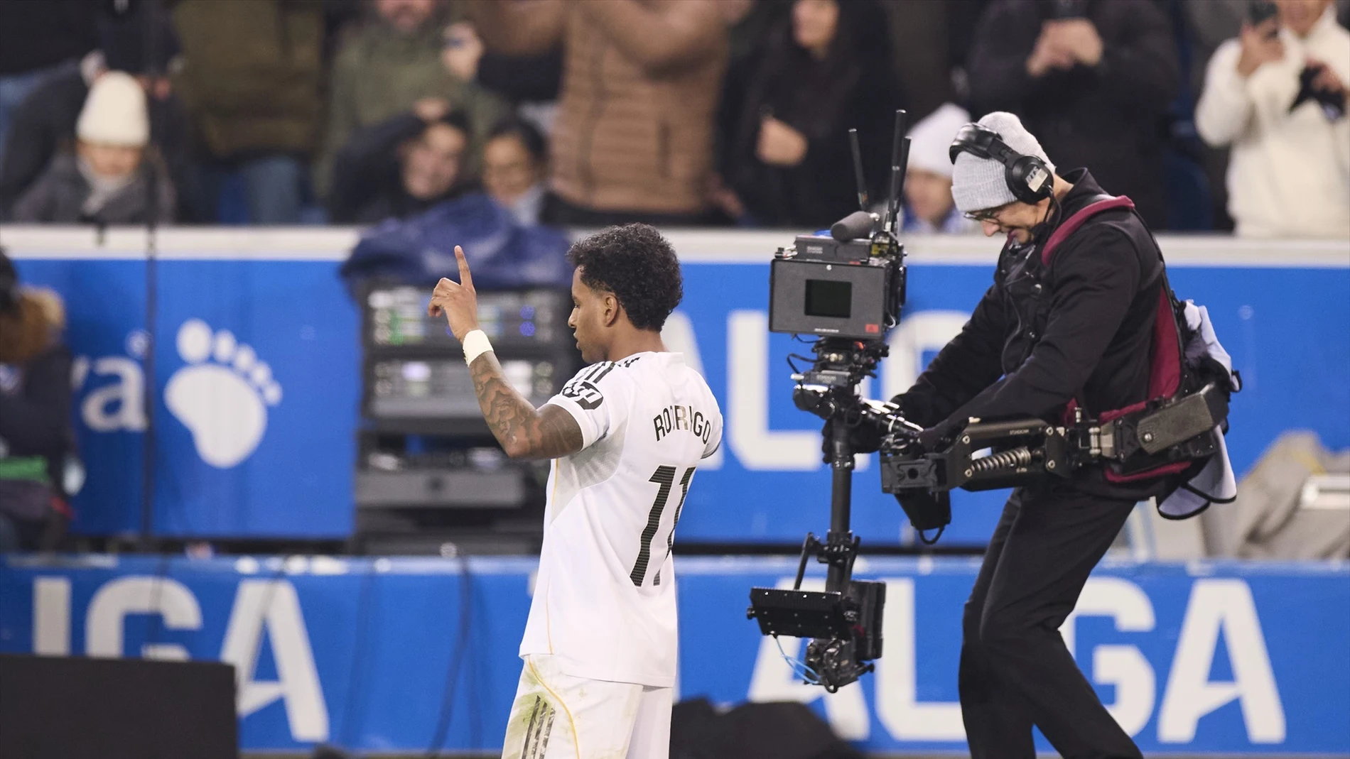 Rodrygo Goes celebra su gol en Mendizorroza (1-2) Rodrygo Goes celebra su gol en Mendizorroza (1-2)