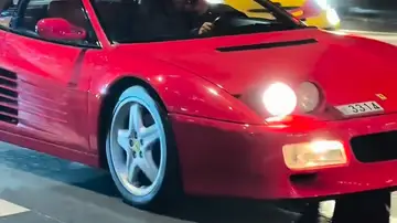 Fernando Alonso con el Ferrari 512 TR Fernando Alonso con el Ferrari 512 TR