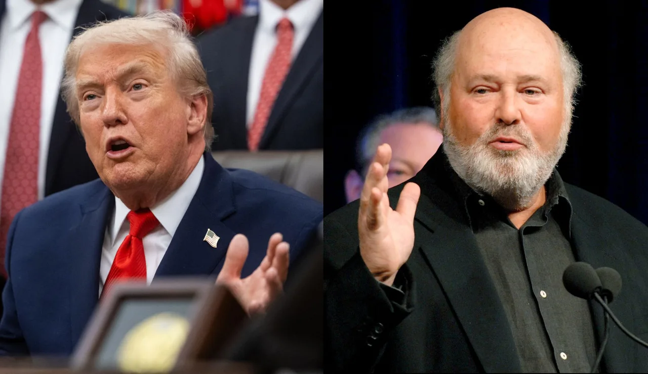 Imagen del presidente de Estados Unidos, Donald Trump, y el director de cine, Rob Reiner