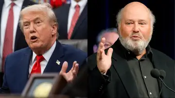 Imagen del presidente de Estados Unidos, Donald Trump, y el director de cine, Rob Reiner Imagen del presidente de Estados Unidos, Donald Trump, y el director de cine, Rob Reiner