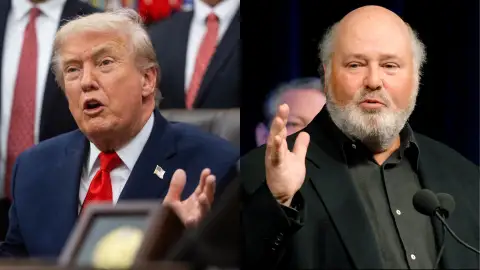 Imagen del presidente de Estados Unidos, Donald Trump, y el director de cine, Rob Reiner Imagen del presidente de Estados Unidos, Donald Trump, y el director de cine, Rob Reiner
