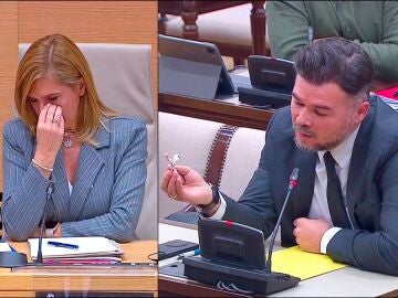 Salom&eacute; Pradas y Gabrial Rufi&aacute;n, en la comisi&oacute;n de la DANA