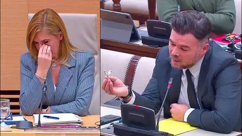 Salomé Pradas y Gabrial Rufián, en la comisión de la DANA Salomé Pradas y Gabrial Rufián, en la comisión de la DANA