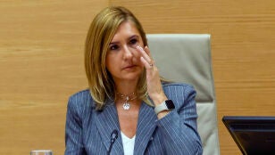 La exconsellera valenciana de Justicia e Interior Salom&eacute; Pradas durante su comparecencia en la comisi&oacute;n del Congreso sobre la dana