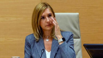 La exconsellera valenciana de Justicia e Interior Salom&eacute; Pradas durante su comparecencia en la comisi&oacute;n del Congreso sobre la dana