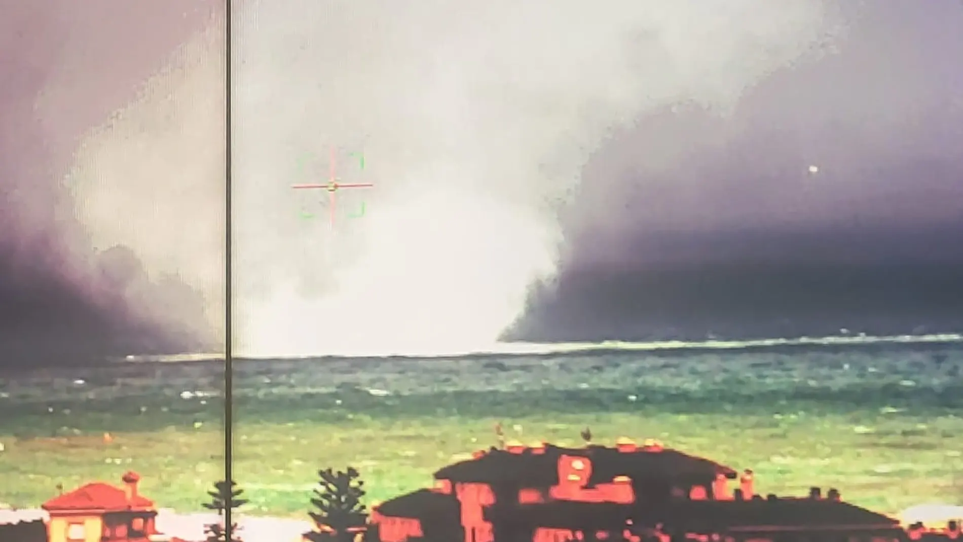 La manga marina que ha impactado en localidad de Rota La manga marina que ha impactado en localidad de Rota