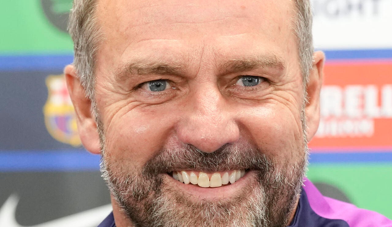 Hansi Flick en rueda de prensa