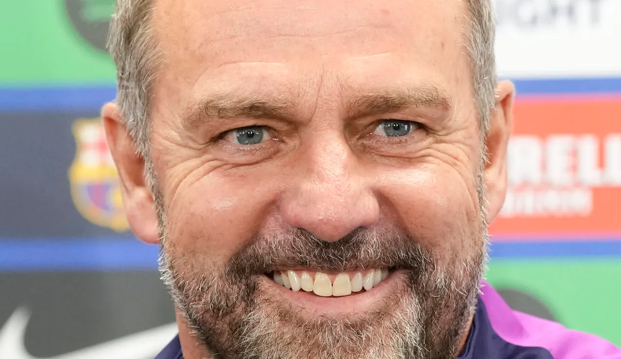 Hansi Flick en rueda de prensa