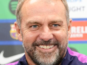 Hansi Flick en rueda de prensa