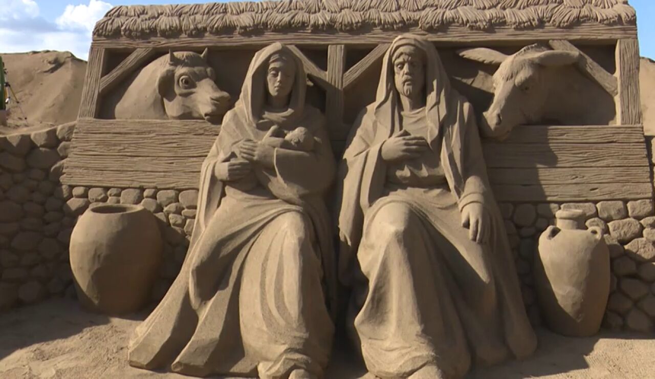 El Bel&eacute;n de Arena de Las Canteras cumple 20 a&ntilde;os