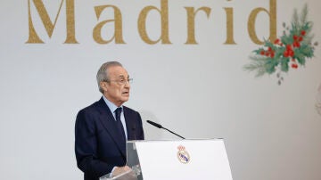 Florentino P&eacute;rez, en el discurso navide&ntilde;o ante los medios