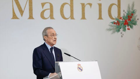 Florentino P&eacute;rez, en el discurso navide&ntilde;o ante los medios