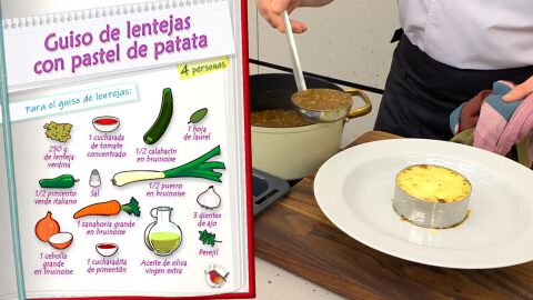 Ingredientes para el guiso de lentejas